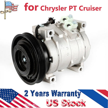 A/C Compressor w/ Clutch for Chrysler PT Cruiser (2001–2009) 10S15C, CO 27001C, 78387