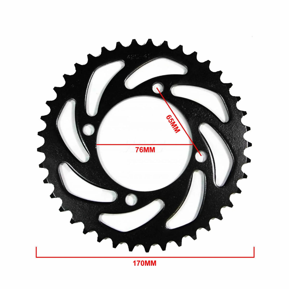76mm 41T Rear Sprocket + 428 108L Chain for ATV Quad Dirt Bike