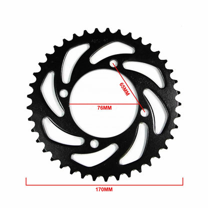 76mm 41T Rear Sprocket + 428 108L Chain for ATV Quad Dirt Bike