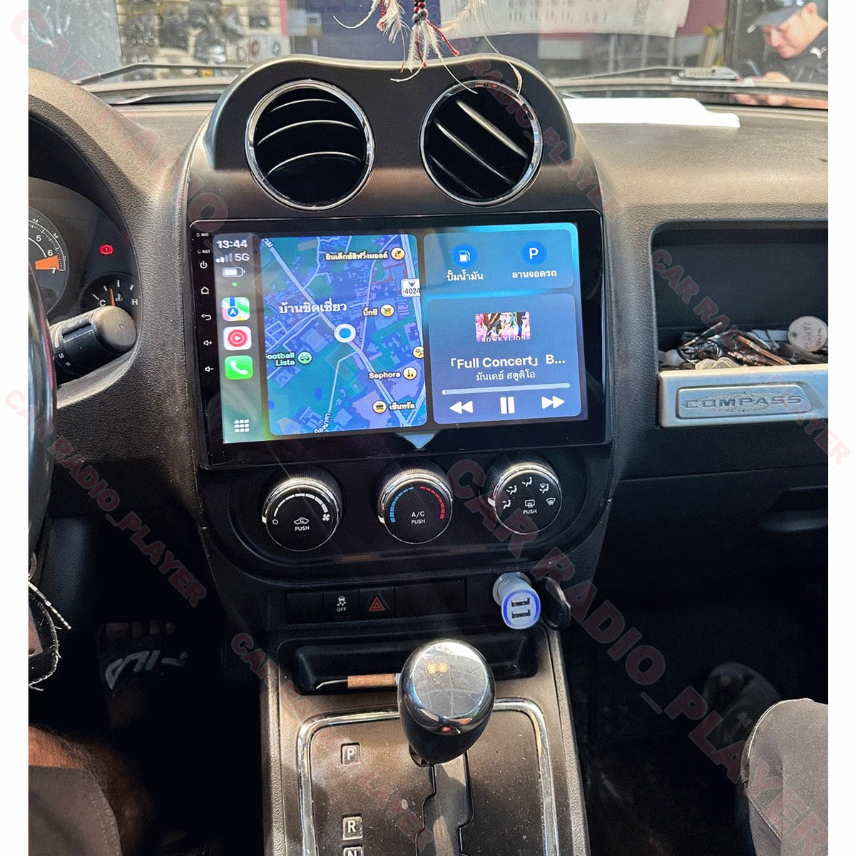 10.1'' Android 13 Apple Carplay Stereo Radio GPS for Jeep Compass (2009–2016)