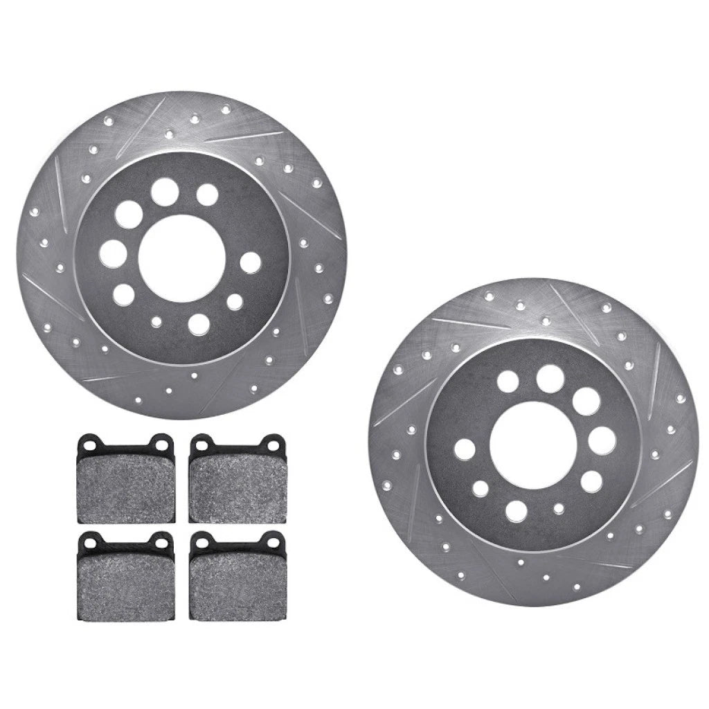 Rotor Set for Volvo 760 (1990) ALX-PAU-DF-7512-27009-CLA3, Drilled & Slotted