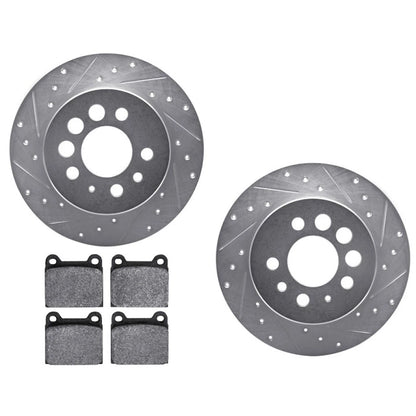 Rotor Set for Volvo 760 (1990) ALX-PAU-DF-7512-27009-CLA3, Drilled & Slotted