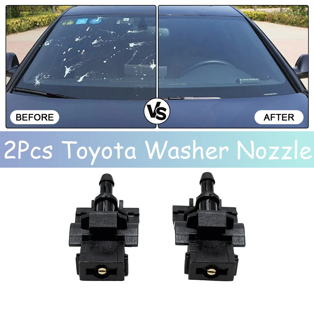 2X Windshield Washer Nozzle Spray Jet for Toyota Venza (2009–2015)