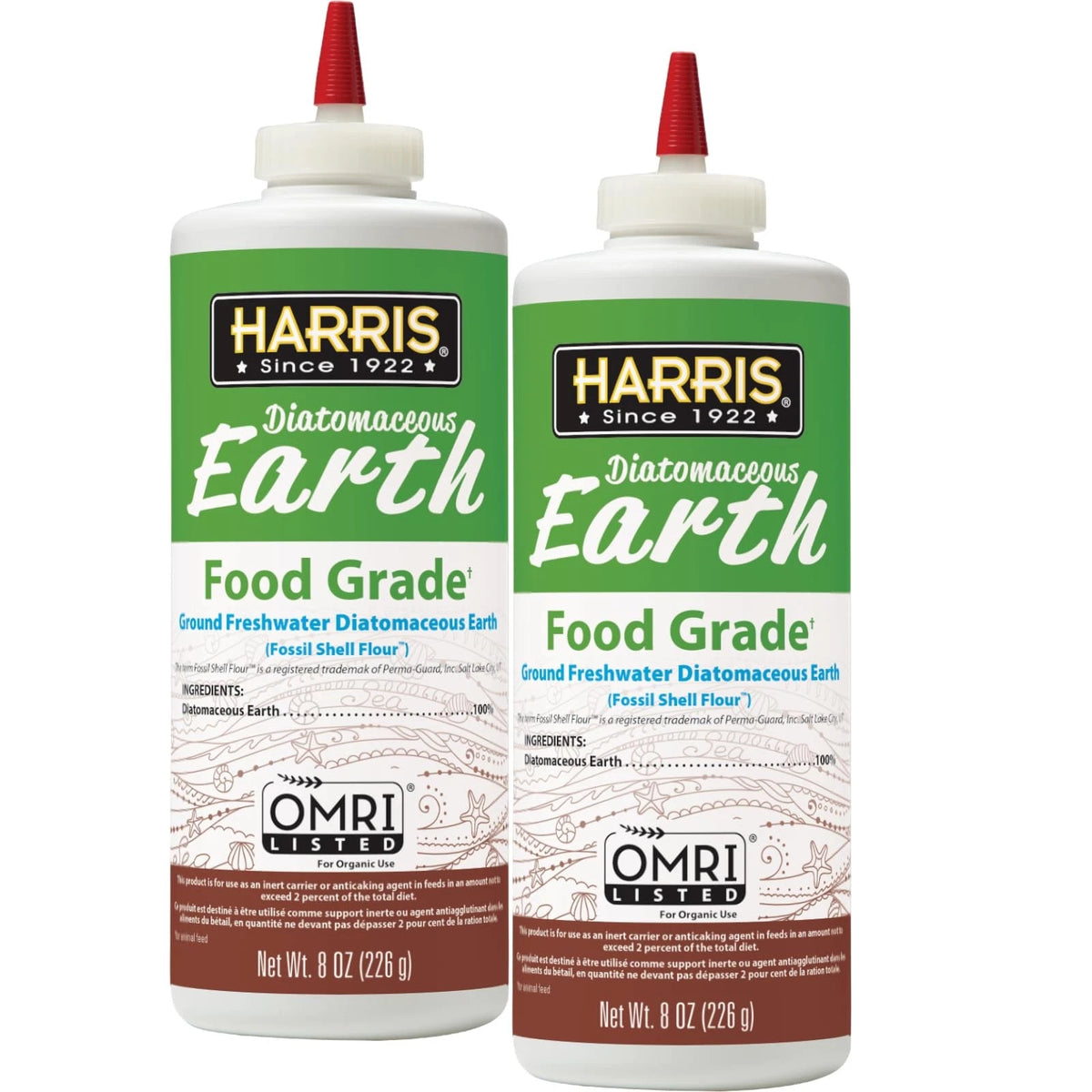 2X Food Grade Diatomaceous Earth Puffer Applicator 16oz
