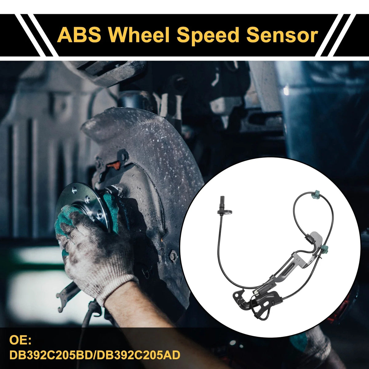 ABS Wheel Speed Sensor No.DB392C205BD/DB392C205AD for Ford Ranger (2012–2022)