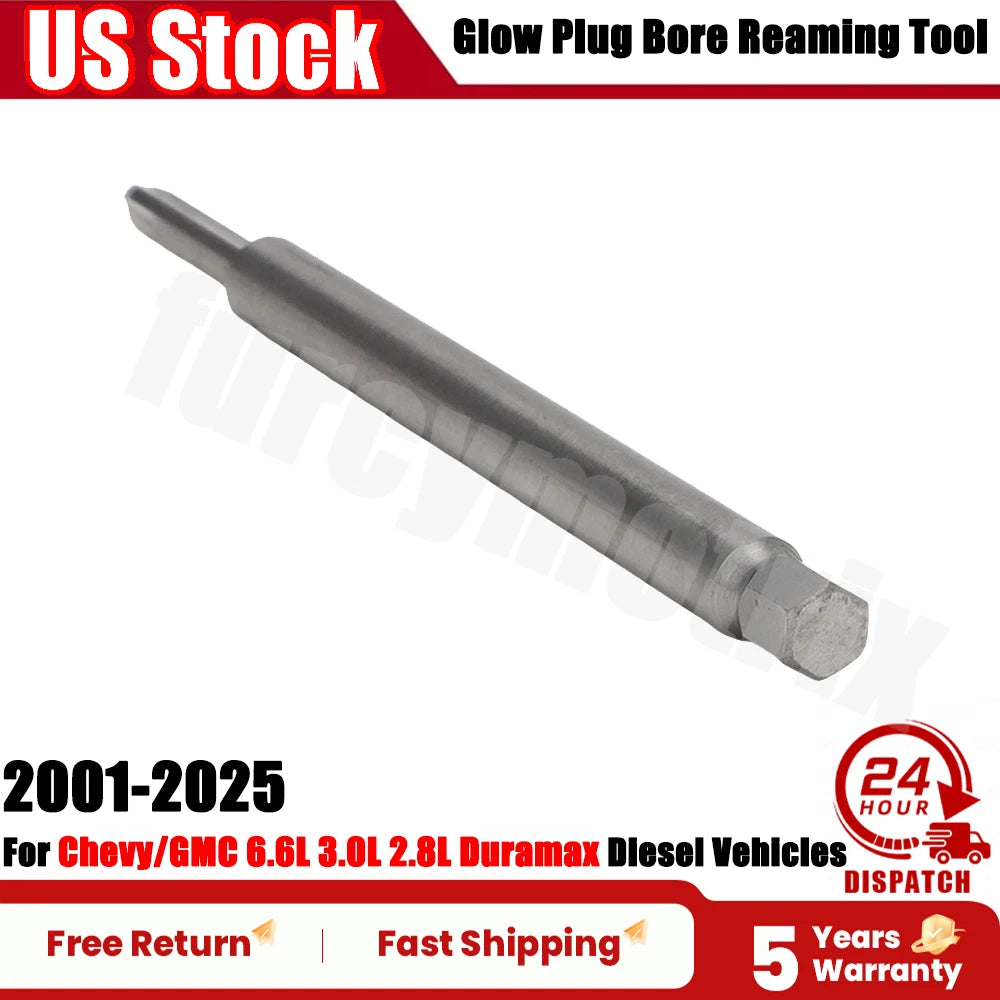 Glow Plug Bore Reaming Tool for Duramax 6.6L 3.0L 2.8L 1.6L (2001–2025)