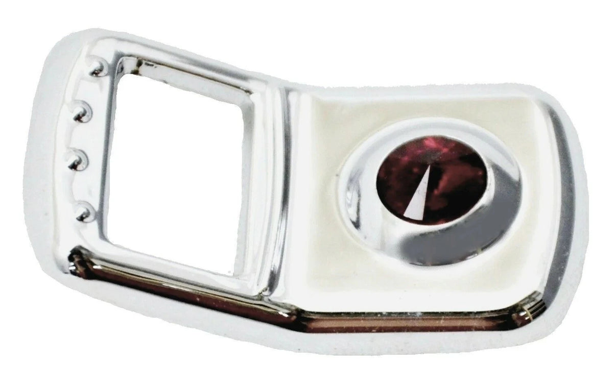 Set of 3 Rocker Switch Face Trims for Peterbilt Kenworth (41707) Red Jewel