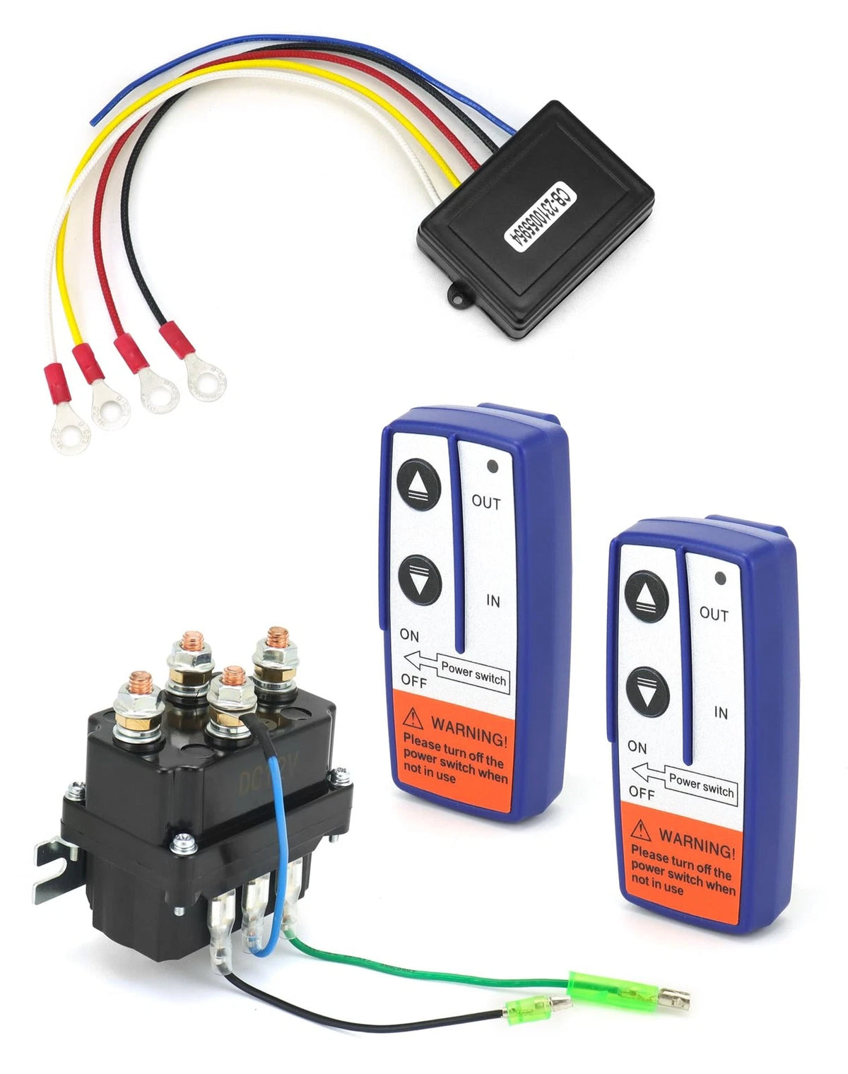 Wireless Remote Control Winch Kit for 12V Vehicles (2010–2023)