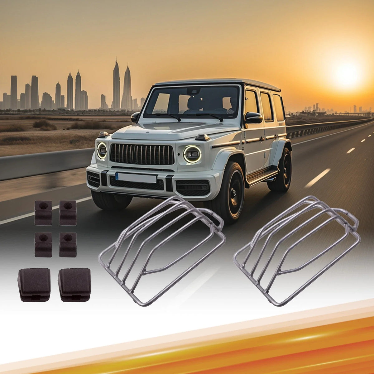 Turn Signal Light Guard Grilles for Mercedes-Benz G-Class (W463 2019–2024)