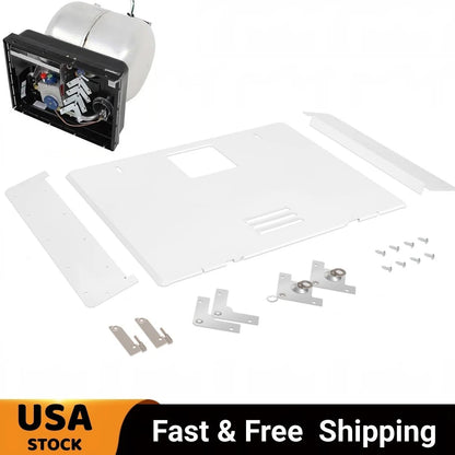 Dometic 94946 RV Water Heater Door Conversion Kit, White