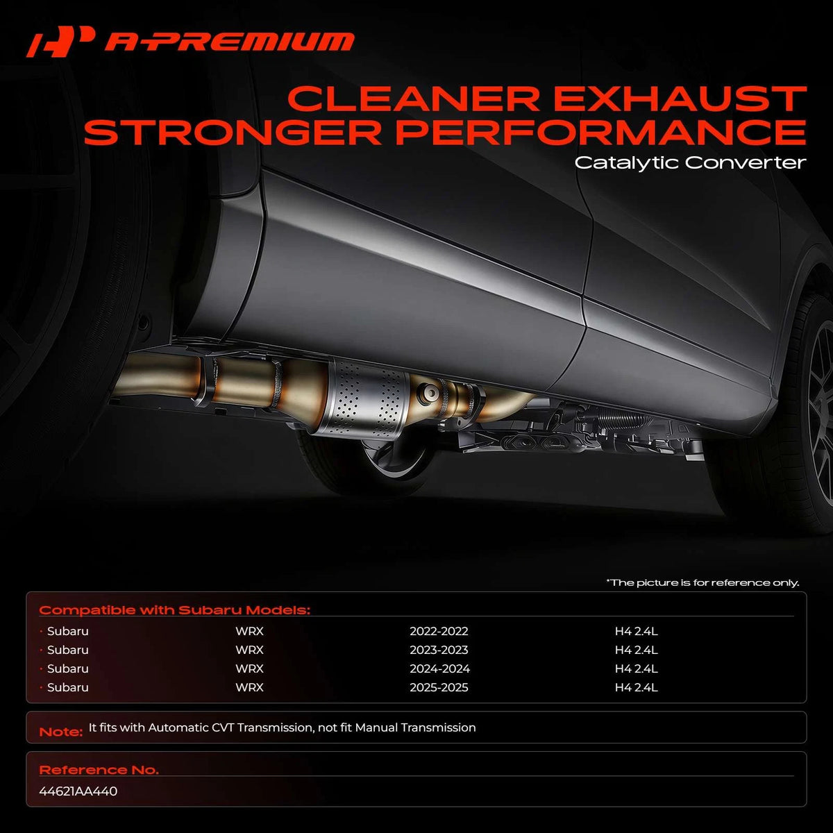 Catalytic Converter for Subaru WRX (2022–2025) 44621AA440