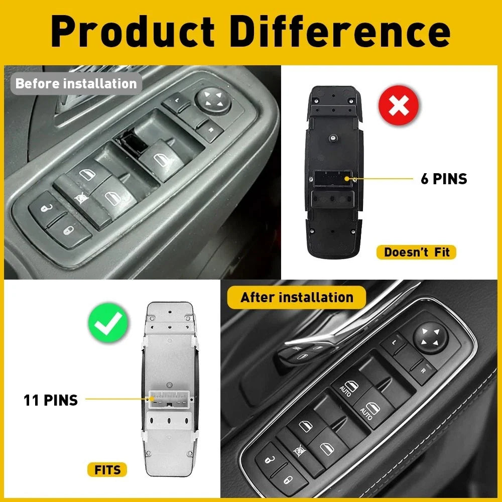 Power Master Window Door Switch for Jeep Grand Cherokee (2011–2013) 68030823AE