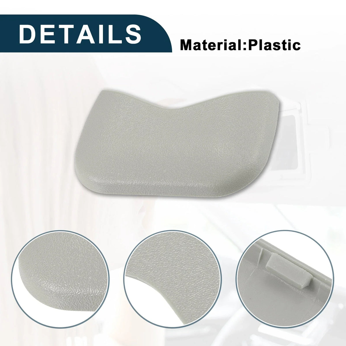 Makeup Mirror Cover Sun Visor Cap Clip for Nissan (1 Set) No.964203JA0A
