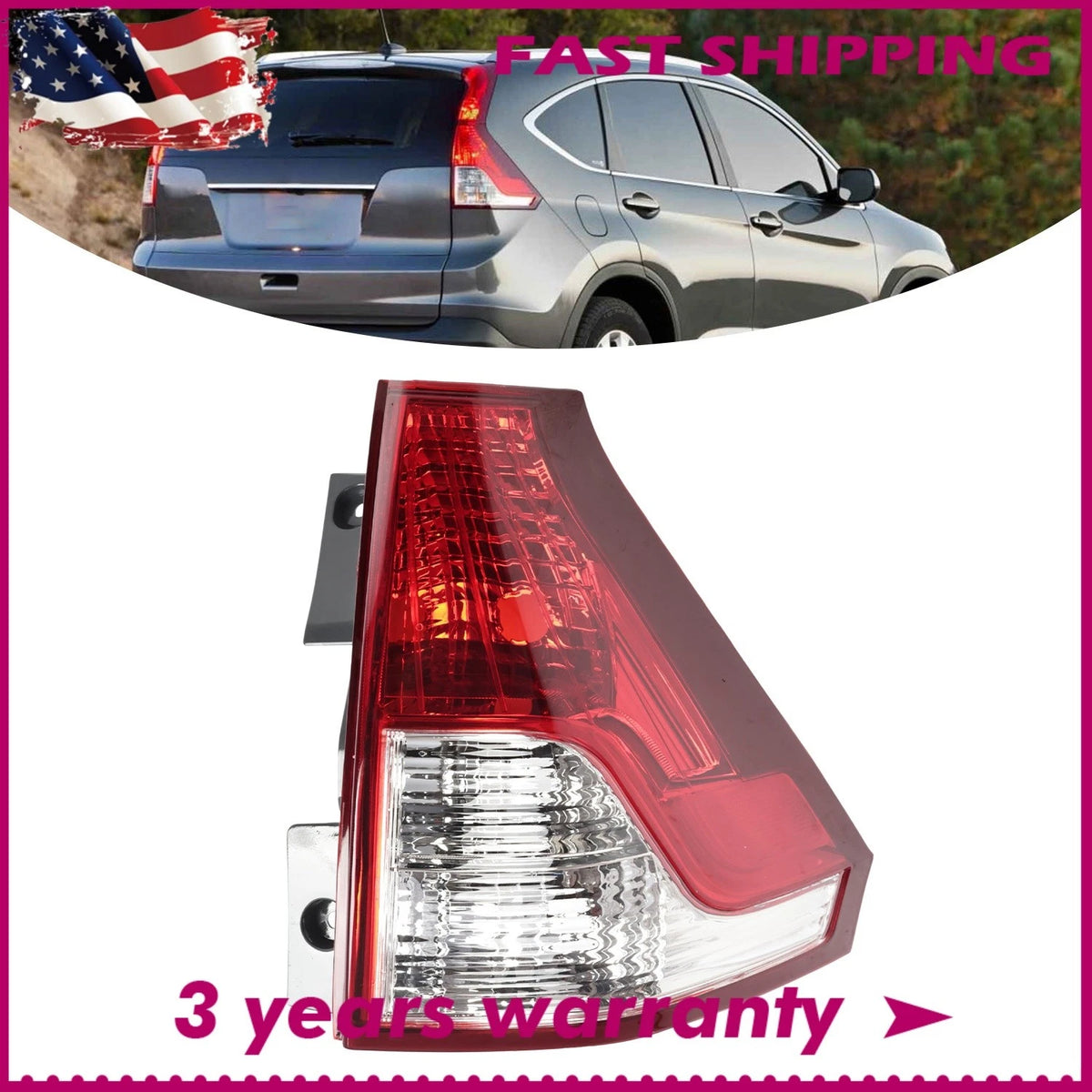 Tail Light Brake Lamp Assembly for Honda CR-V (2012–2014) 33500T0AA01