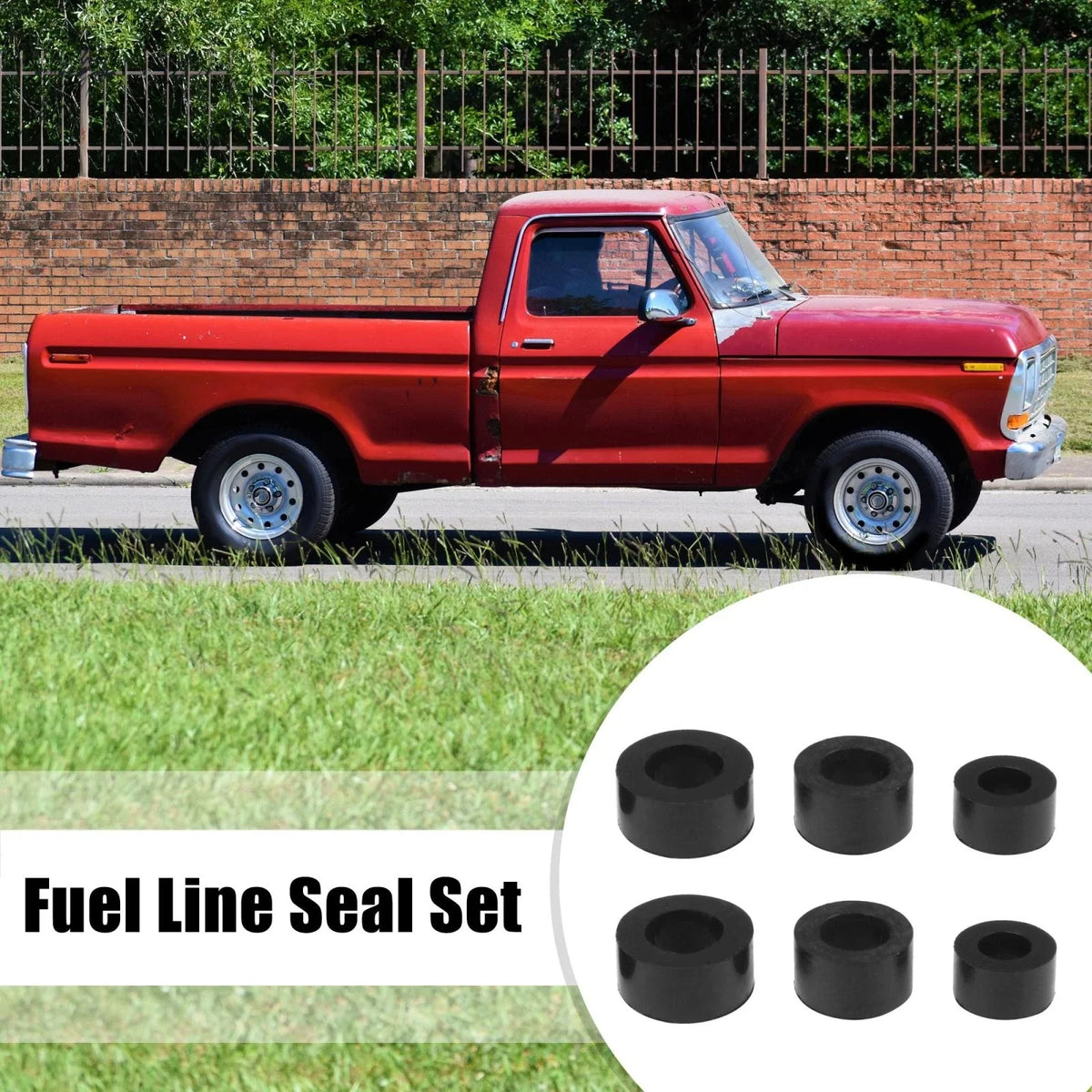Fuel Line Seal Rubber Diesel Sealing Sleeve Set for Ford Powerstroke 