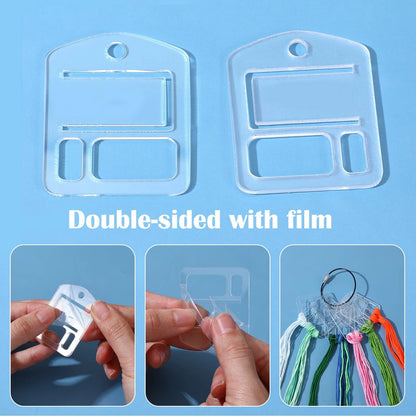 30Pcs Acrylic Thread Drops for 4x5cm