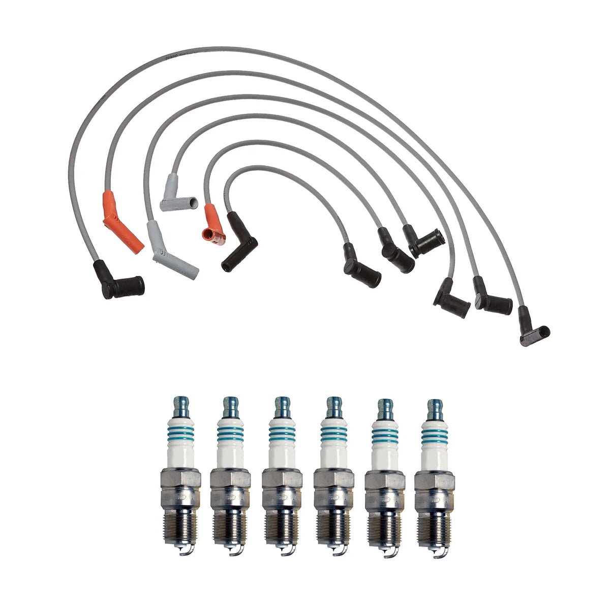 Denso Wire Set & 6 Iridium Power Spark Plugs for Ford Mazda 3.0 V6