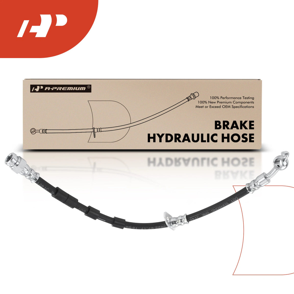 Front Left Brake Hydraulic Hose for Mazda 2 (2011–2014) D65143990, 2204976