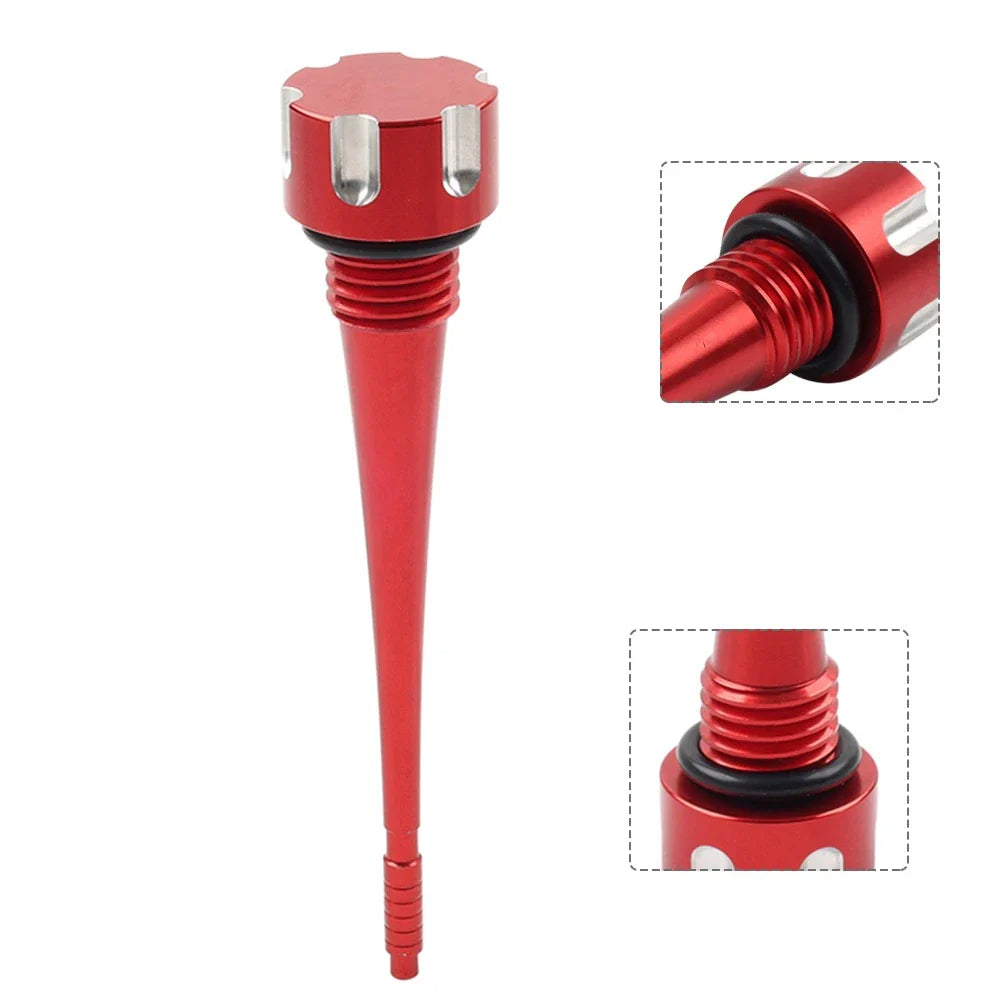 CNC Oil Dipstick Red for Lifan YX 125cc 140cc Engine Pit Dirt Bike