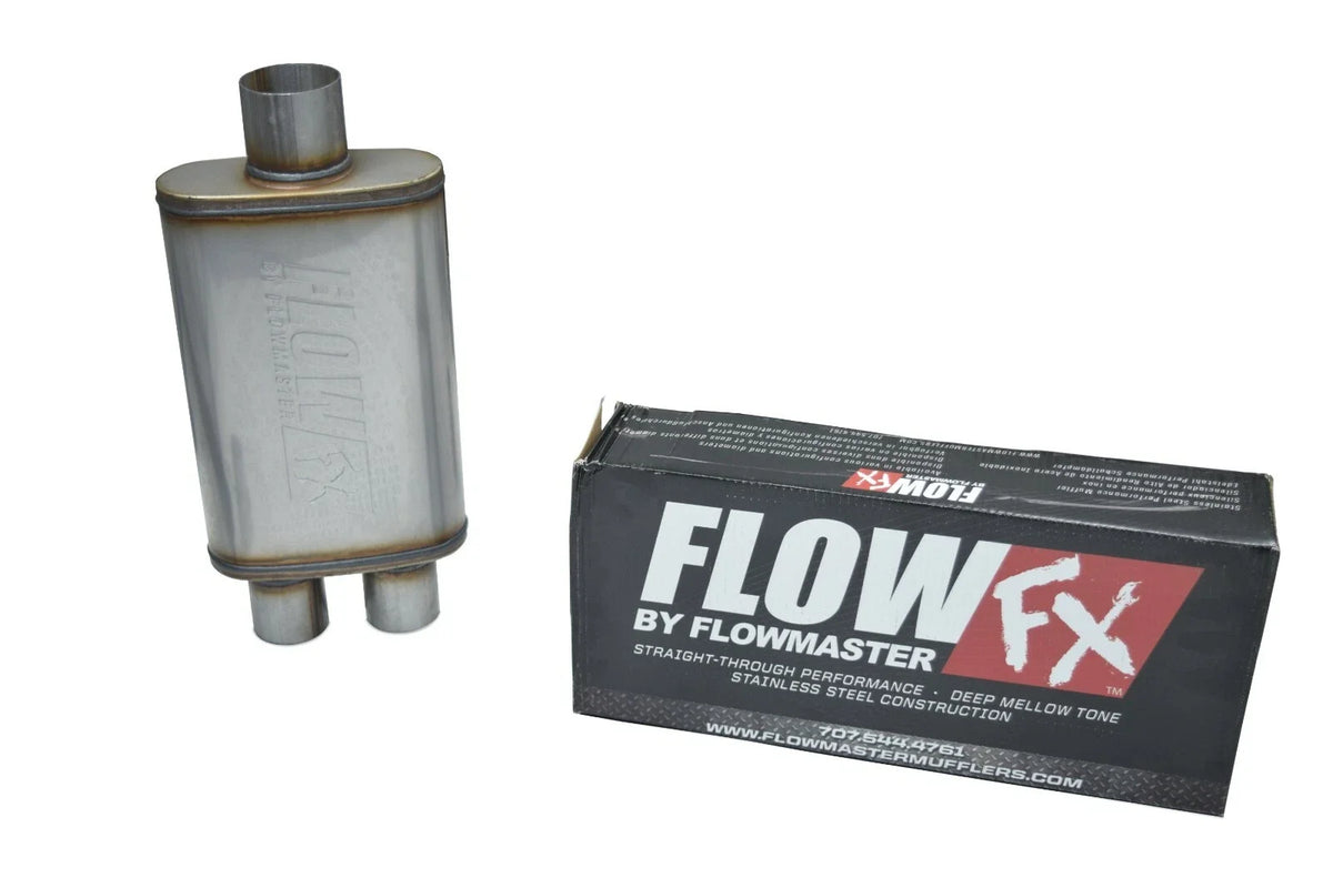 Dual Exhaust Tips for Nissan Titan (2004–2006) - 2.5 Inch Flowmaster Flow FX Slash Cut