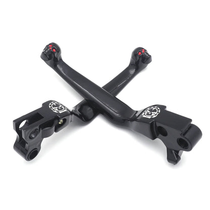 Black Hand Brake Clutch Lever for Harley XR XL Iron 883 1200C Sportster (1996–2014)