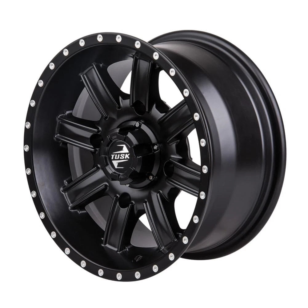 Tusk Cascade Wheel 12x7 Matte Black for Yamaha Wolverine X4 (2018–2023) 185-276-0017
