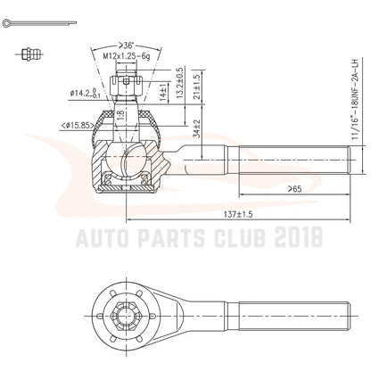 11PCS Front Tie Rods Ball Joints Adjusting Sleeves for Jeep Grand Cherokee