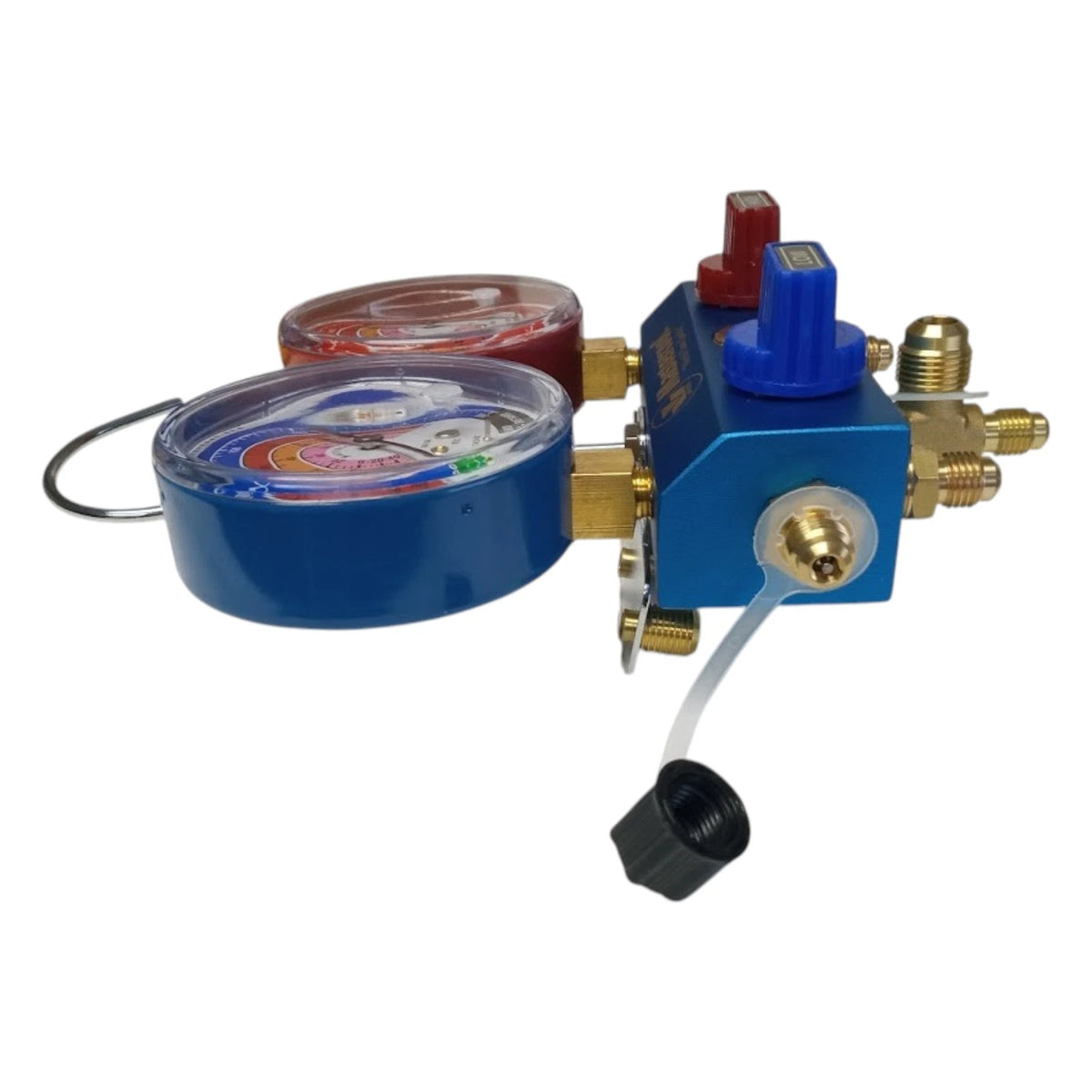 Set of 2 Mastercool 51261 2-Way Aluminum Manifold Gauge with Vacuum Valve