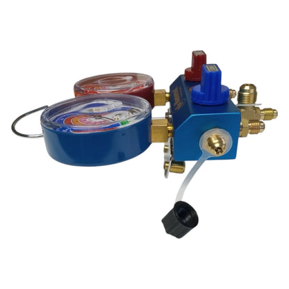 Set of 2 Mastercool 51261 2-Way Aluminum Manifold Gauge with Vacuum Valve