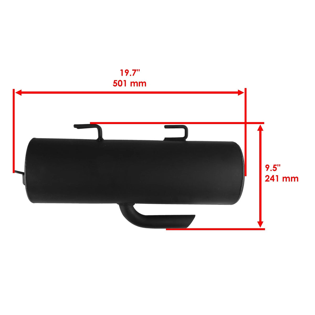 Exhaust Muffler Silencer with Gasket for Polaris Ranger XP 800 (2012) - MF126+MG106