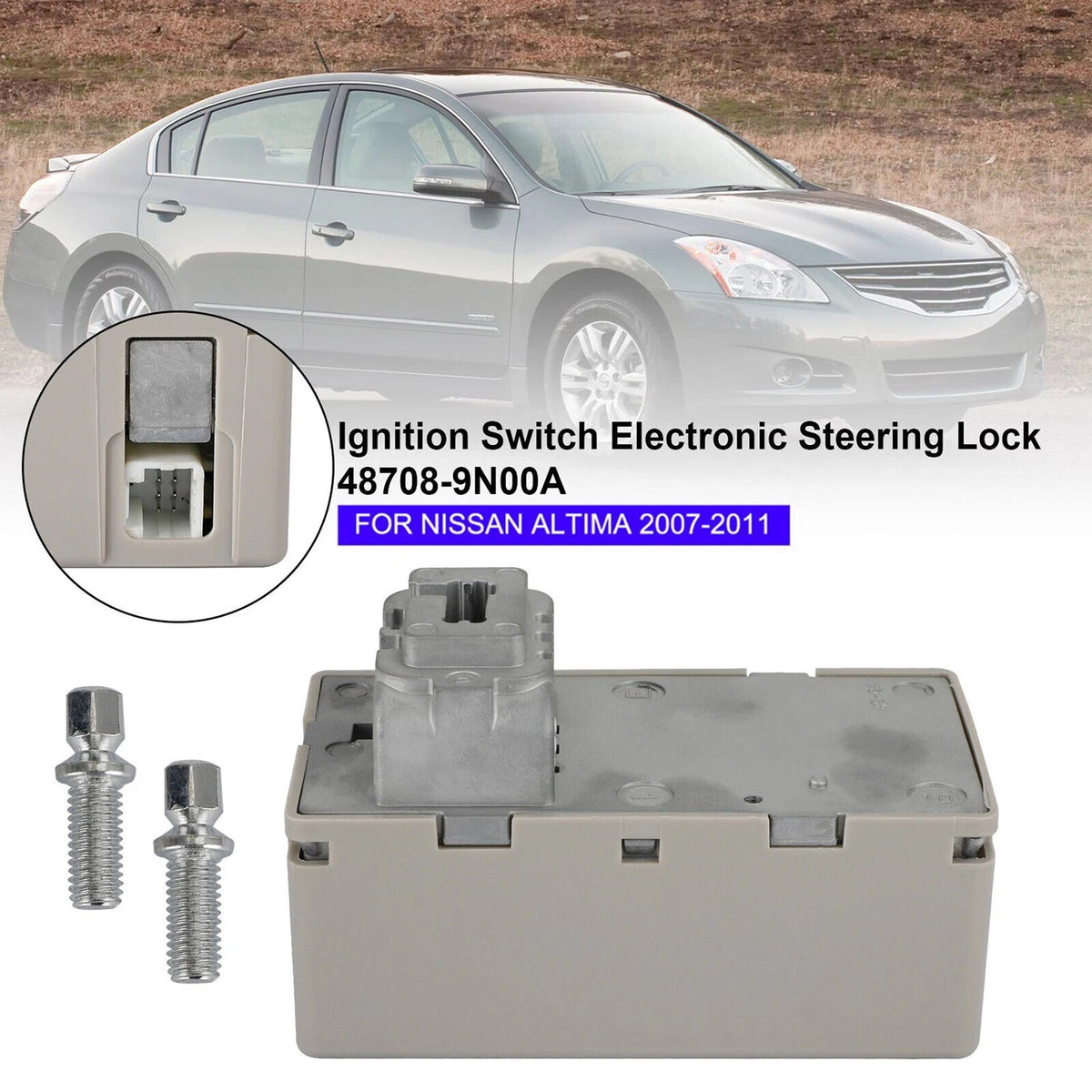 Ignition Switch for Nissan Altima (2007–2011) 48708-9N00A, 48700-9N00B, 48700-JF00C