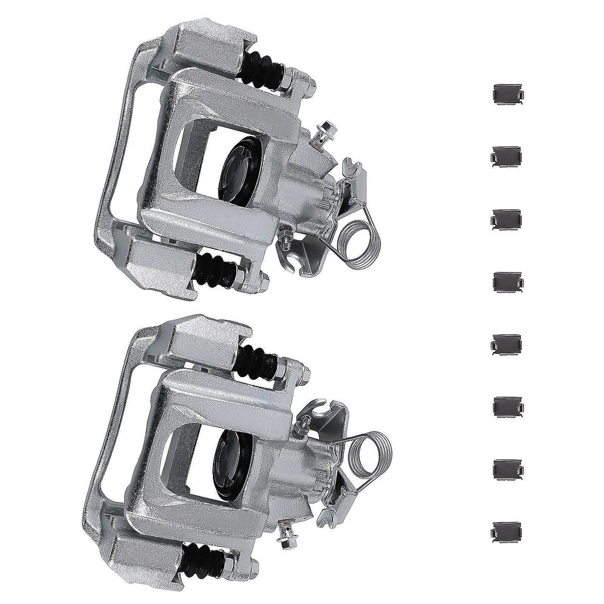 Set of 2 Rear Brake Calipers with Bracket for Lincoln MKX (2011–2015)