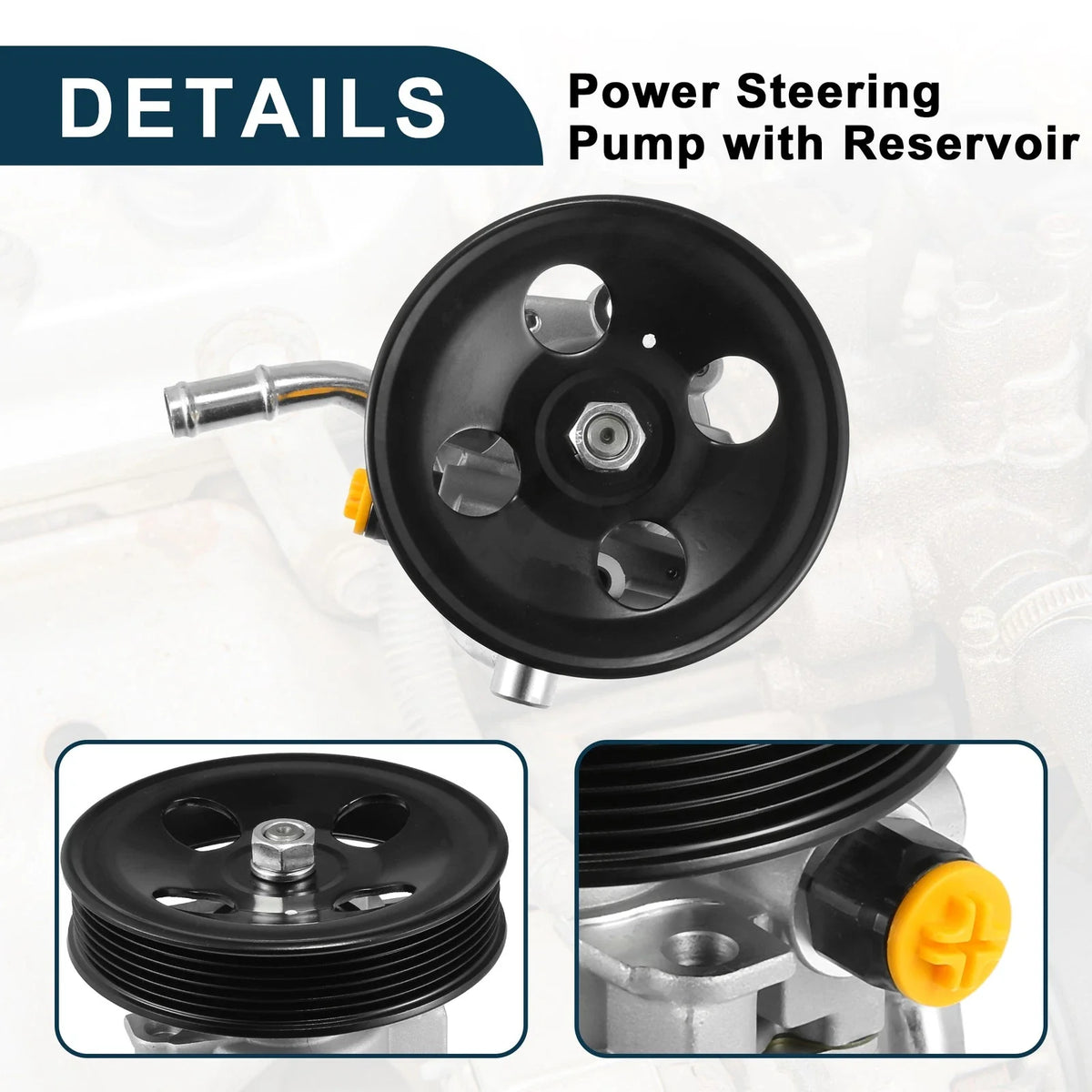 Power Steering Pump with Pulley for Chevrolet Prizm (1998–2002) No. 94859780