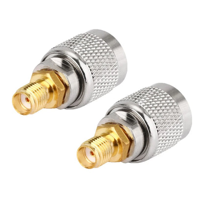 2X TNC Male Plug to SMA Female Jack RF Coax Connector Adapter