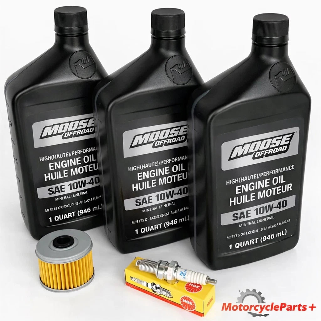 Oil Change Filter Kit & NGK Spark Plug for Honda TRX 400 FW 450 (1995–2004)