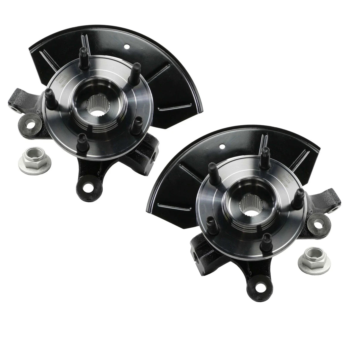 Set of 2 Suspension Knuckle Assemblies for Ford Mazda (Moog)