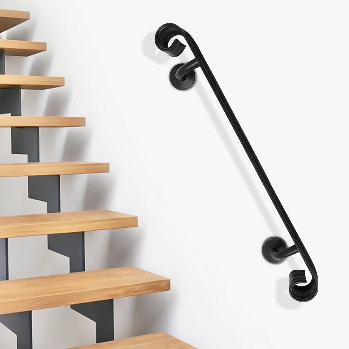 3 FT Metal Stair Handrail for Indoor Use