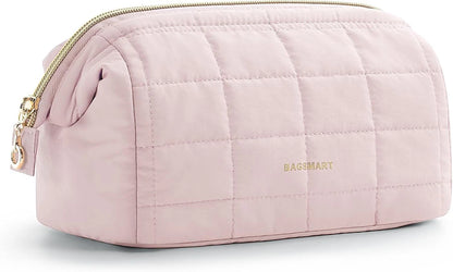 Makeup Bag for Women - Travel Toiletry Bag, Puffy Padded Design