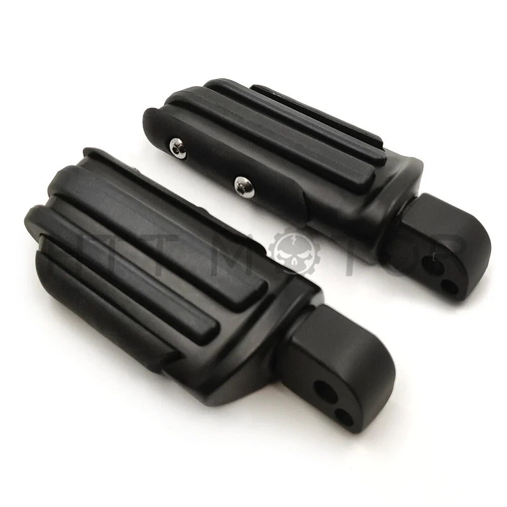 Black Rubber Pilot Footpeg for Harley Davidson Softail Fat Boy FLFB (2018–2023)