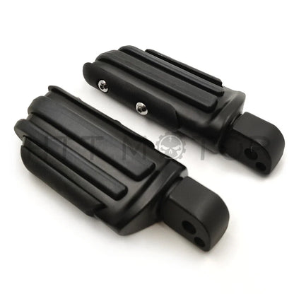 Black Rubber Pilot Footpeg for Harley Davidson Softail Fat Boy FLFB (2018–2023)