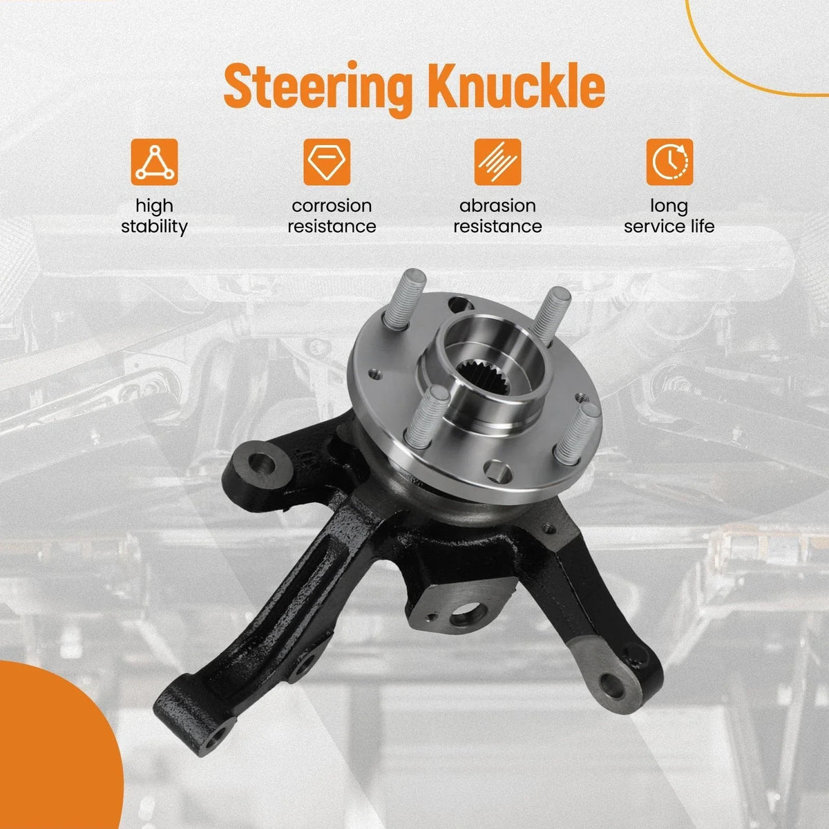 Pair Front Steering Knuckle Hub Bearings for Chevrolet Aveo/Pontiac G3 (2004–2011)