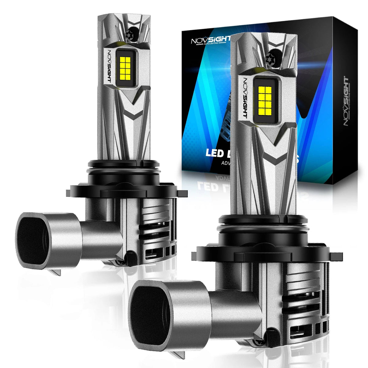 2X NOVSIGHT 9005 HB3 LED Headlight Bulbs for NOVA500-N79-9005