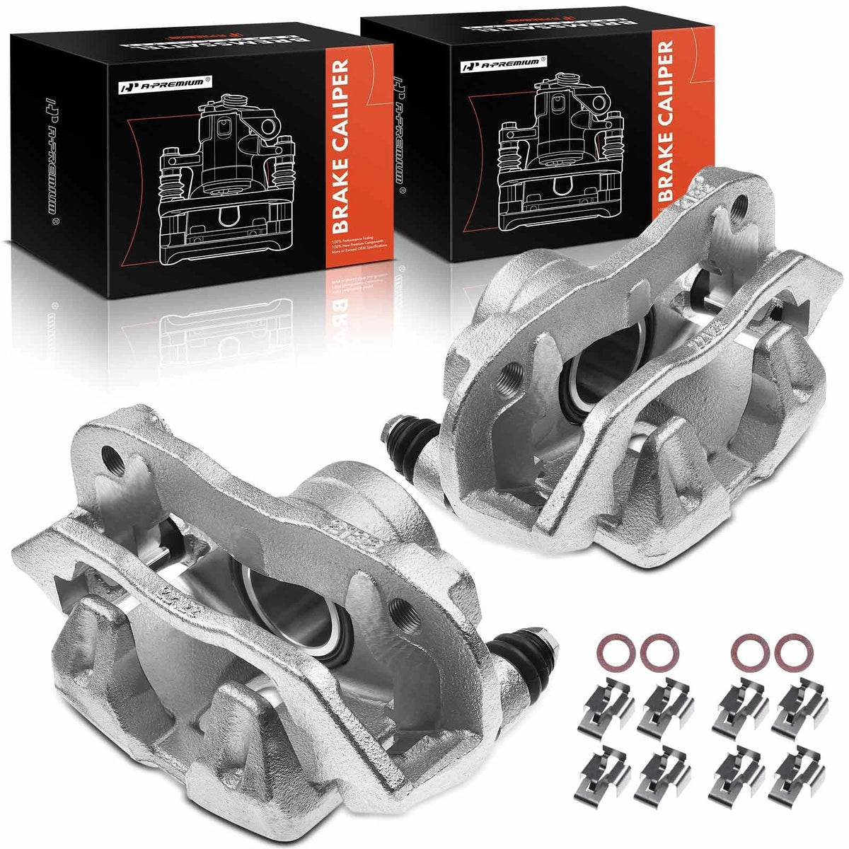 2X Disc Brake Caliper w/Bracket for Mazda B2200 B2000 B2600 (RWD) UB3933710, UB3933990B, UB3933980B