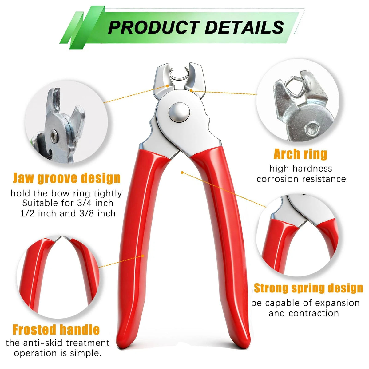 285 pcs Hog Rings Kit with Pliers for Automotive Upholstery Repair