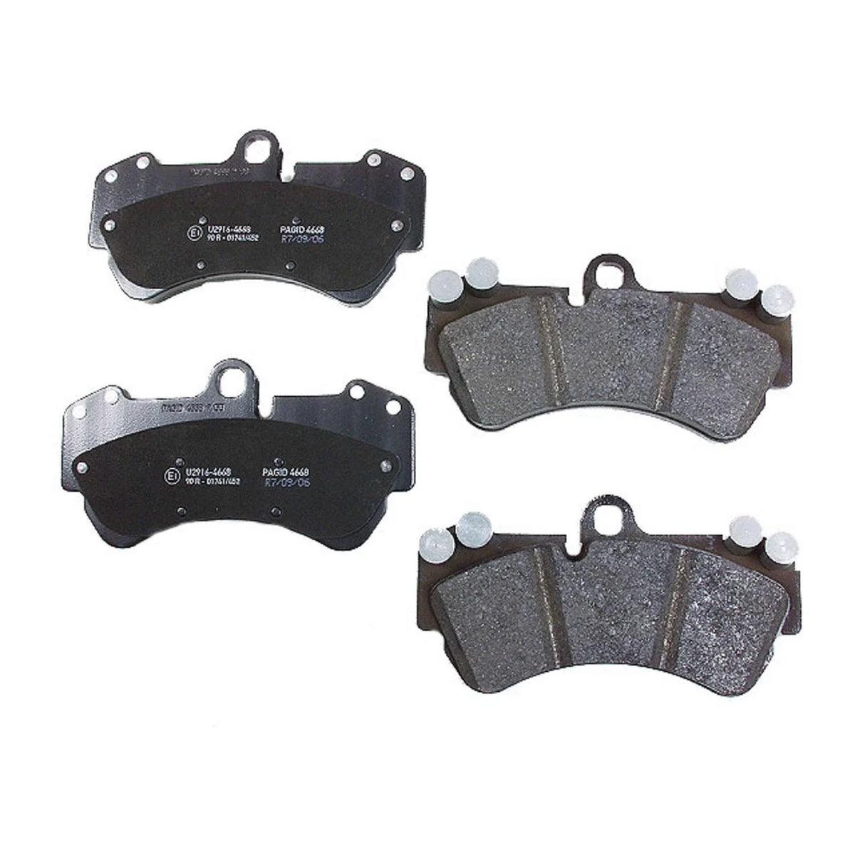 Set of 4 Hella Pagid 355018701 Front Disc Brake Pads for Porsche Cayenne (2003–2010)