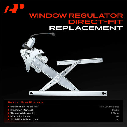 Front Power Window Regulator with Motor for Dodge Durango (2004–2006) 55362207AA, 55362207AB, 55362207AC, 741-420