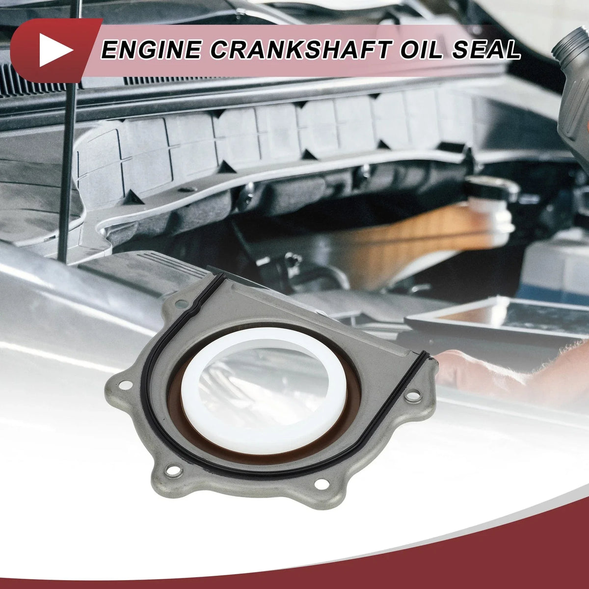 1 Pc Crankshaft Oil Seal with Flange for Chrysler Pacifica (No. 68031388AA)