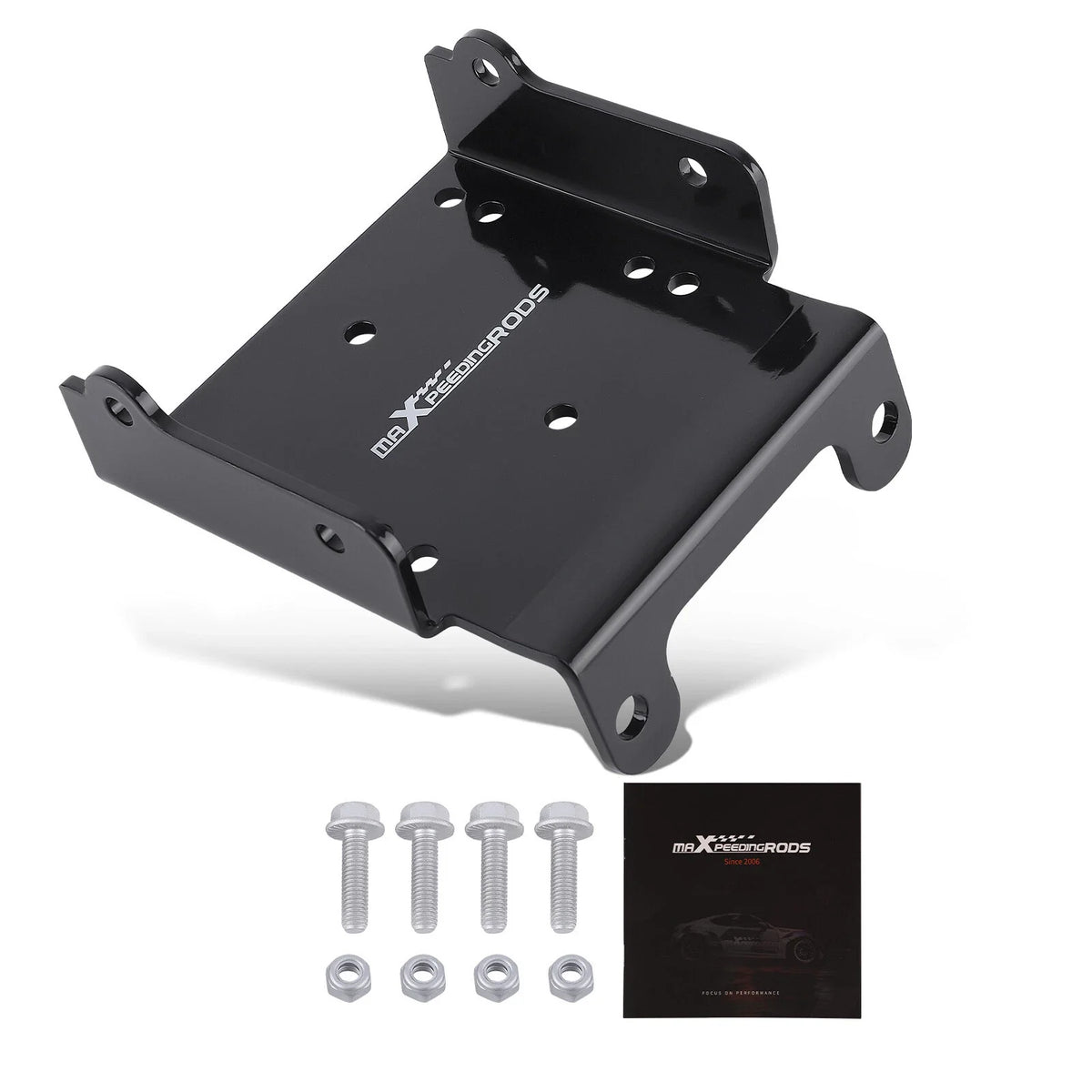 Heavy-Duty Steel Winch Mount Plate for Suzuki King Quad 750 (2008–2025)
