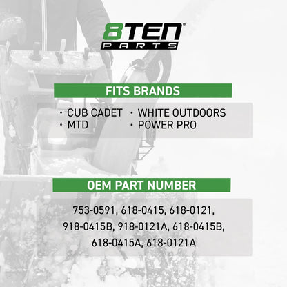 8TEN Auger Gearbox for Cub Cadet 926TE 826SWE 926SWE (2010–2019) 618-0415B 918-0121