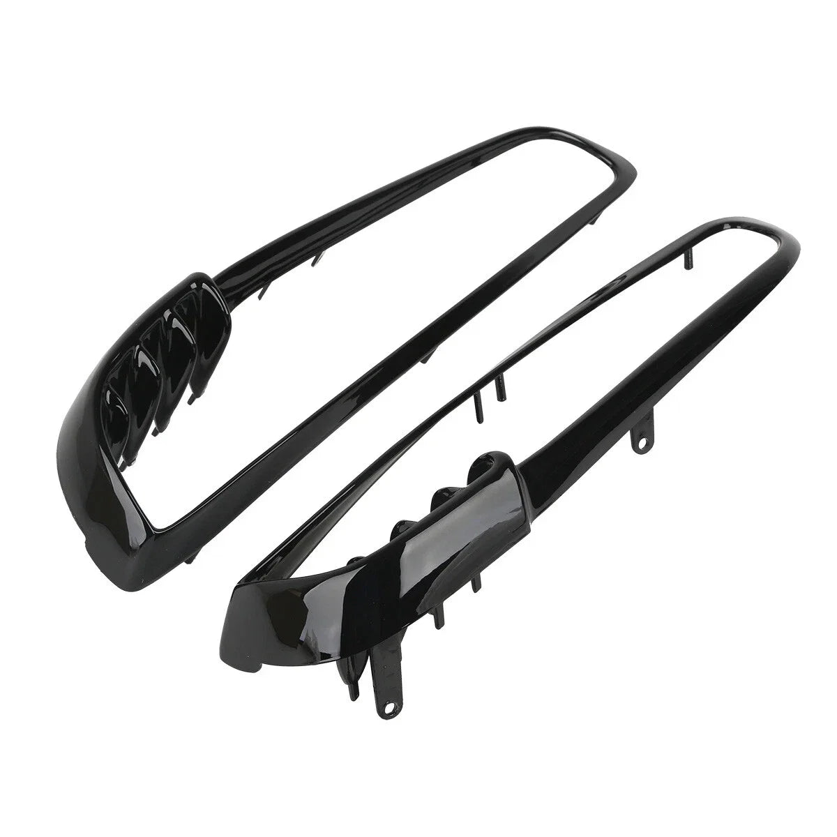 Black Radiator Trim Bezels for Harley V-Rod VRSCA VRSCB Night Rod (2001–2010)